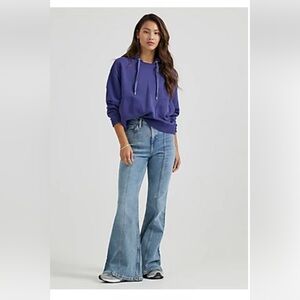 BNWT Lee Women's Denim High Rise Seamed Flare Jeans, Sz 26 M